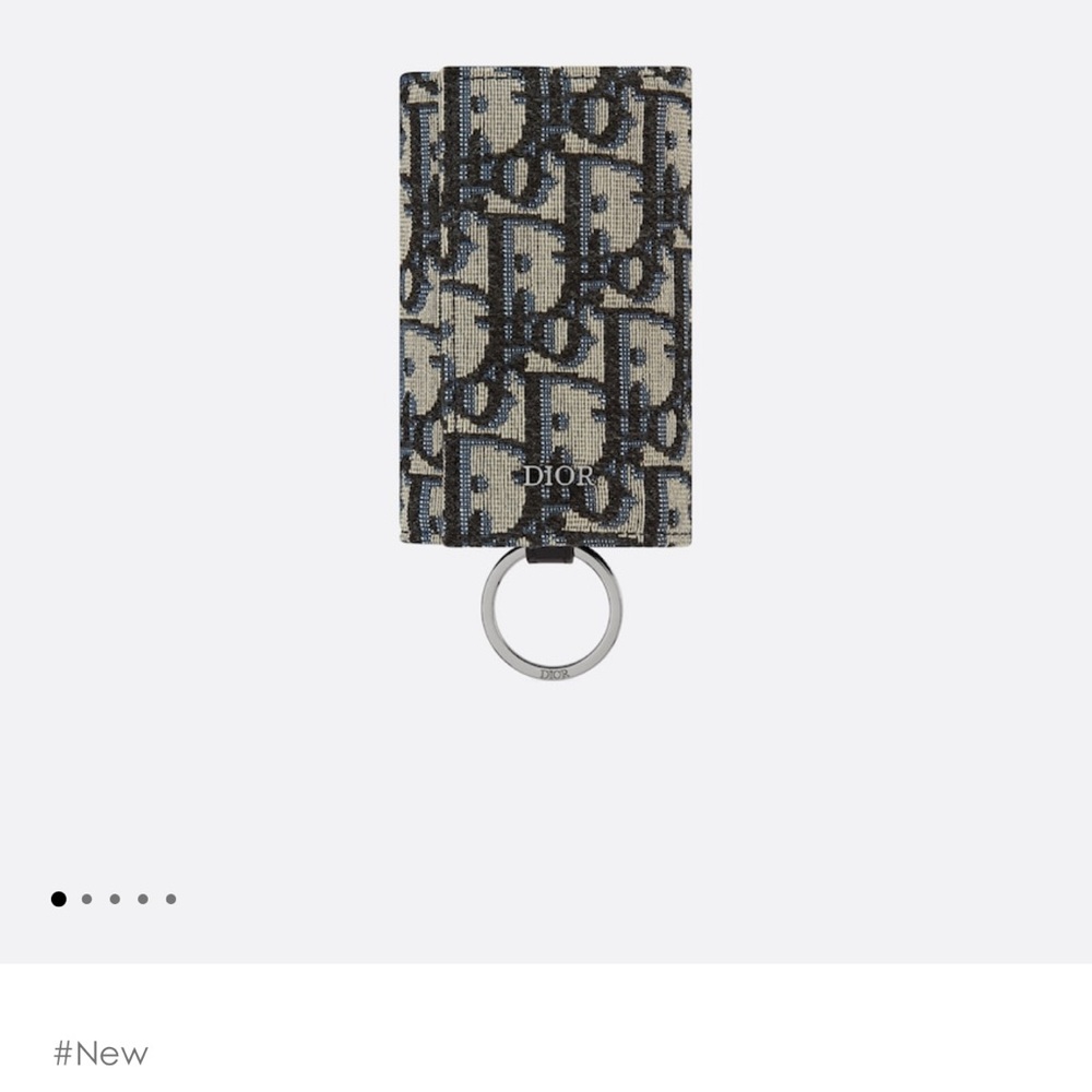 Dior BNIB Monogram Black and Cream Key Holder NWT full set. So useful. Unisex